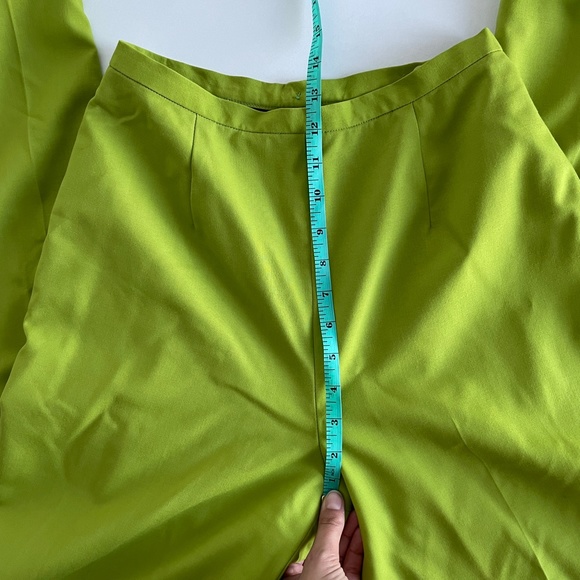 Vintage Finity studio high waist lime green pants - Picture 5 of 8